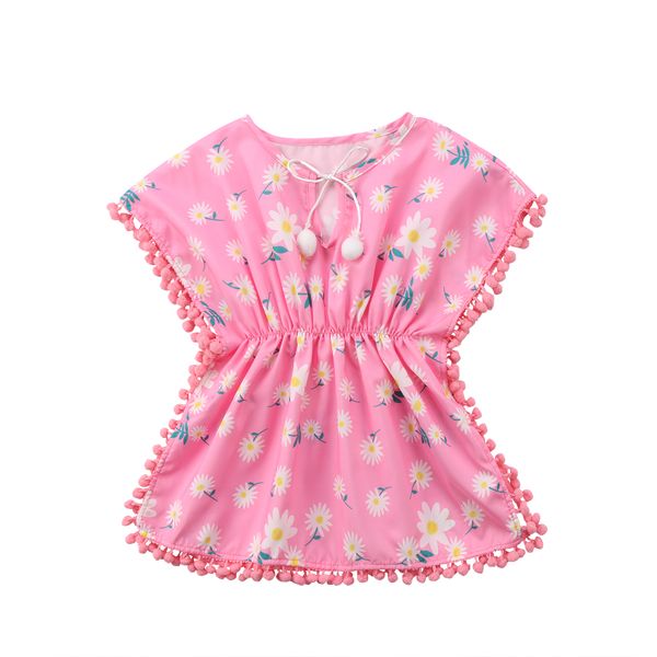fashion kids baby girls dress 2018 floral pom pom beach dress sundress cute baby girls clothes summer dress, Red;yellow
fashion kids baby girls dress 2018 floral pom pom beach dress sundress cute baby girls clothes summer dress, Red;yellow