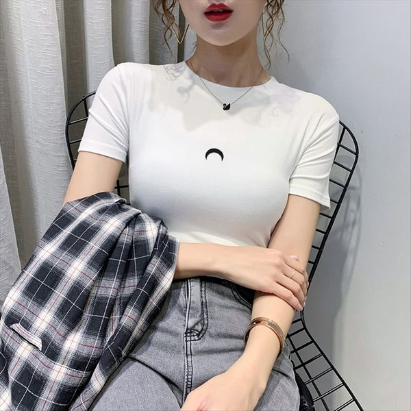 slim cotton embroidery women's short-sleeved upper clothes base white t- shirt with white t-shirt summer
slim cotton embroidery women's short-sleeved upper clothes base white t- shirt with white t-shirt summer