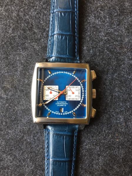 2019 calibre 12 steve mcqueen walter white blue dial quartz sports watches leather band men's wrist watch, Slivery;brown
2019 calibre 12 steve mcqueen walter white blue dial quartz sports watches leather band men's wrist watch, Slivery;brown