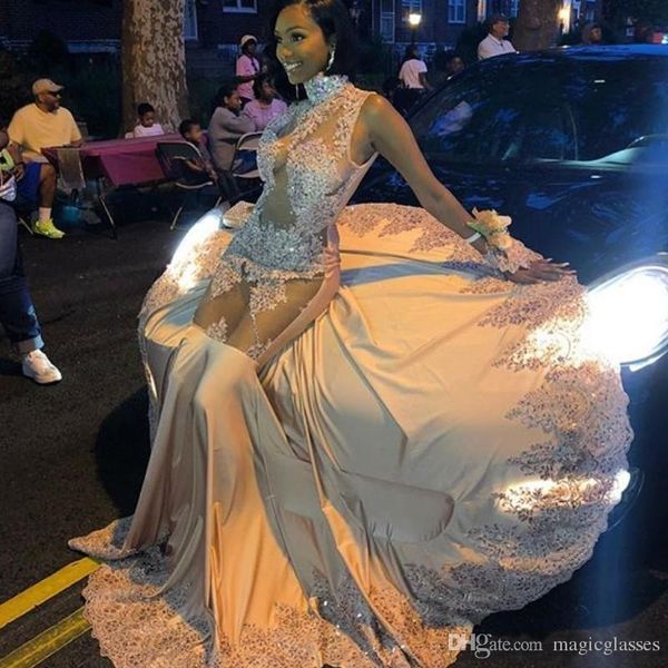 illusion bodice 2019 prom dresses lace appliques sequins mermaid high neck glamorous see through sweep train black girls evening party gowns
illusion bodice 2019 prom dresses lace appliques sequins mermaid high neck glamorous see through sweep train black girls evening party gowns