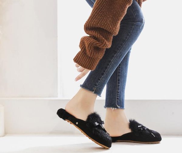comfortable baotou half slippers low heel shoes autumn and winter shoes women's single feet flat 2019 new, Black
comfortable baotou half slippers low heel shoes autumn and winter shoes women's single feet flat 2019 new, Black
