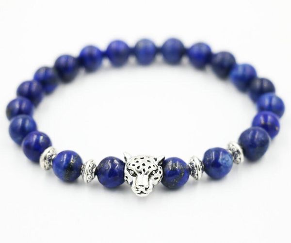beads bracelet for men natural stone lapis lazuli bracelet gold leopard head men bracelets for women male jewelry bileklik, White
beads bracelet for men natural stone lapis lazuli bracelet gold leopard head men bracelets for women male jewelry bileklik, White