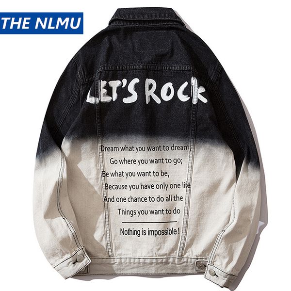 gradient denim jackets coats men streetwear hip hip casual jeans jacket 2020 fashion spring autumn harajuku carg coat male ht96, Black;brown
gradient denim jackets coats men streetwear hip hip casual jeans jacket 2020 fashion spring autumn harajuku carg coat male ht96, Black;brown