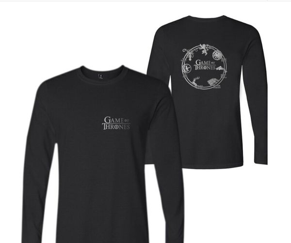 mens game of t-shirt long sleeve crew neck t-shirts hommes women casual loose tees letter print tshirt, White;black
mens game of t-shirt long sleeve crew neck t-shirts hommes women casual loose tees letter print tshirt, White;black