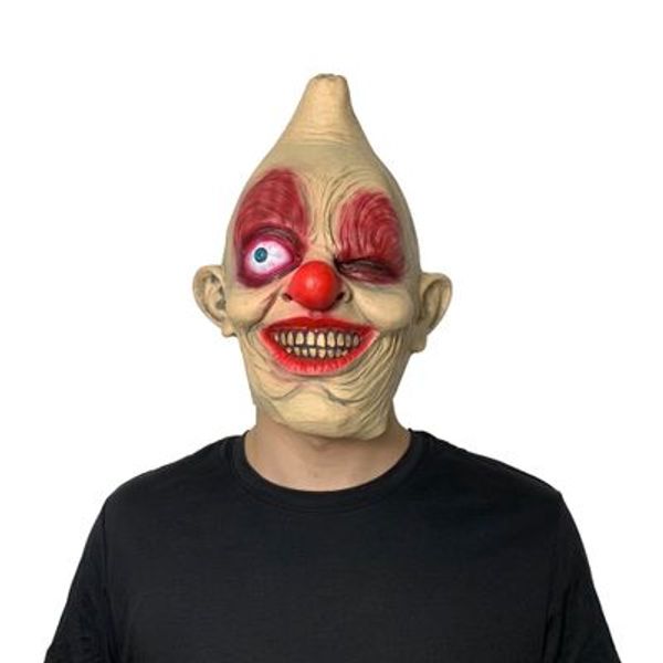 halloween props carnival evil one-eyed clown mask creepy latex full face easter full face horror masquerade ghost party masks
halloween props carnival evil one-eyed clown mask creepy latex full face easter full face horror masquerade ghost party masks