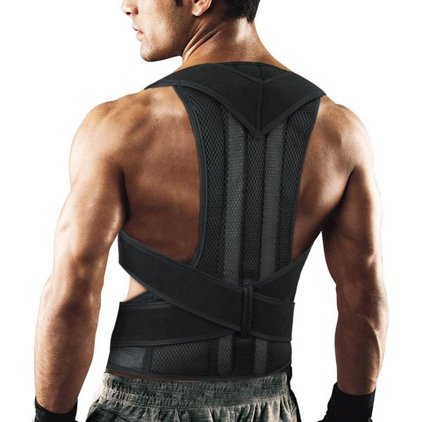 adjustable posture corrector back support shoulder lumbar brace support corset back belt for men dropshipping, Black;blue
adjustable posture corrector back support shoulder lumbar brace support corset back belt for men dropshipping, Black;blue