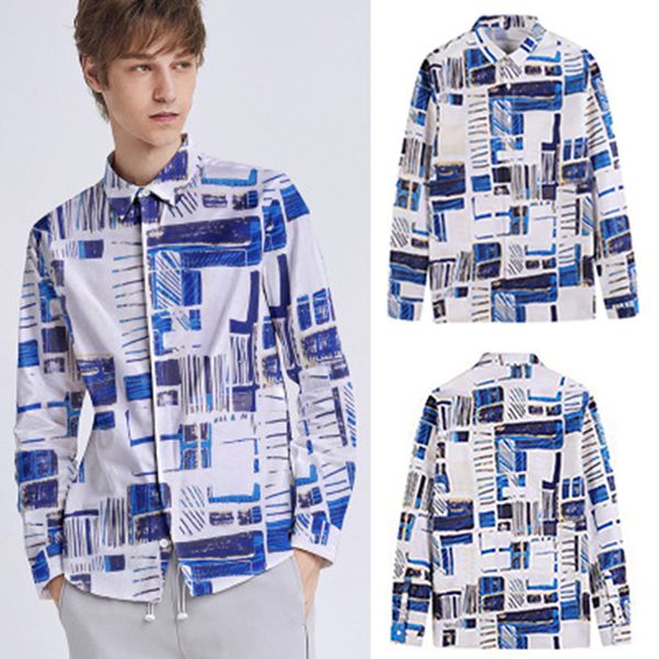 men shirts europe size mens shirt male casual mens autumn loose fashion casual daily printed long sleeve shirt blouse #35, White;black
men shirts europe size mens shirt male casual mens autumn loose fashion casual daily printed long sleeve shirt blouse #35, White;black