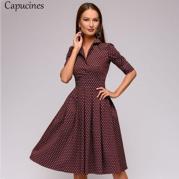 capucines 2019 осень vintage brown printing-линии платье женщины elegent половина рукава отложным воротником партии повседневные платья плат, Black;pink
capucines 2019 осень vintage brown printing-линии платье женщины elegent половина рукава отложным воротником партии повседневные платья плат, Black;pink