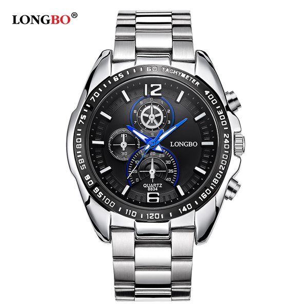 longbo men stainless steel band sports quartz watches dial clock for men male leisure watch relogio masculino 8834, Slivery;brown
longbo men stainless steel band sports quartz watches dial clock for men male leisure watch relogio masculino 8834, Slivery;brown