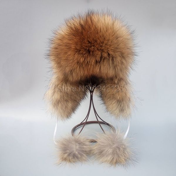 winter russia fur hat parent-child boy men children women kids real raccoon fur hat full warm ear earmuff raccoon hats cap, Yellow
winter russia fur hat parent-child boy men children women kids real raccoon fur hat full warm ear earmuff raccoon hats cap, Yellow