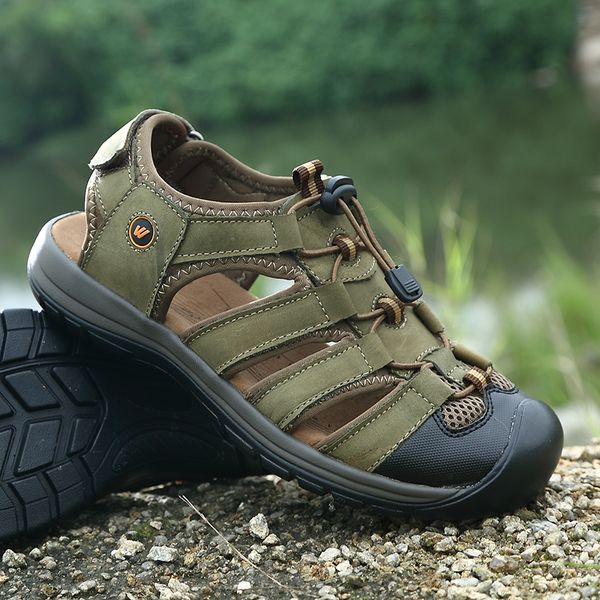 summer casual men shoes anti-slip sandal men shoes elastic band sandal leather big size 38-45 genuine leather sandals, Black
summer casual men shoes anti-slip sandal men shoes elastic band sandal leather big size 38-45 genuine leather sandals, Black