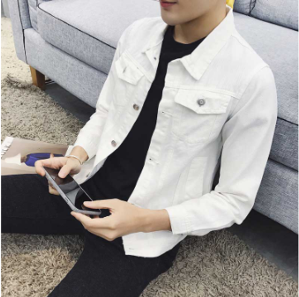 fashion 2020 spring autumn stretch denim jacket men's korean white/red/black denim jacket student men's coat veste, Black;brown
fashion 2020 spring autumn stretch denim jacket men's korean white/red/black denim jacket student men's coat veste, Black;brown