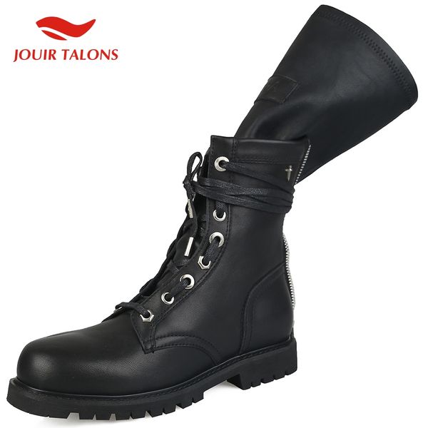 jouir 2020 genuine leather cow leather size 42 chunky heels lace up mid calf boots women shoes woman boots female, Black
jouir 2020 genuine leather cow leather size 42 chunky heels lace up mid calf boots women shoes woman boots female, Black
