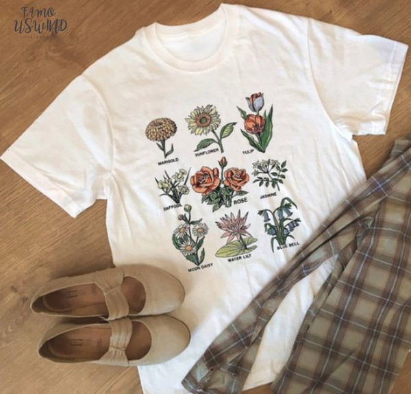 plant these t shirt floral graphic t shirts women grunge clothing van gogh oil printing plus size tumblr cap sleeve tees, White
plant these t shirt floral graphic t shirts women grunge clothing van gogh oil printing plus size tumblr cap sleeve tees, White