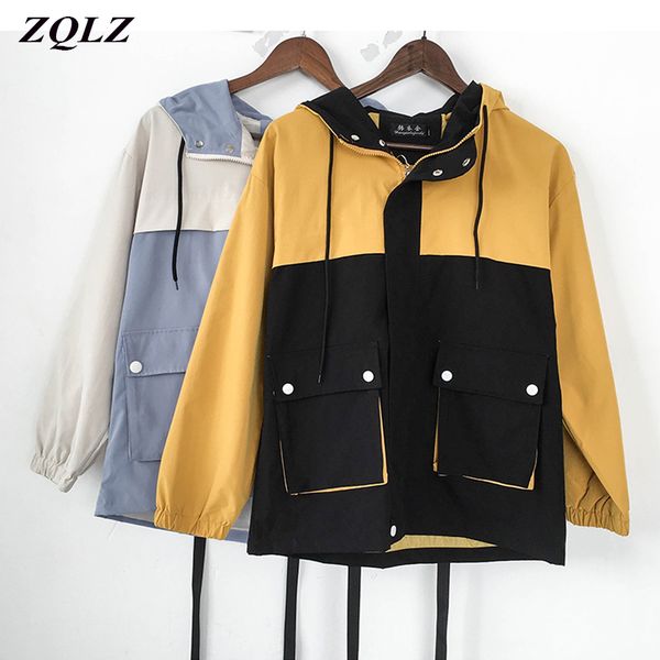 women's jackets zqlz winter jacket women 2021 casual hooded cotton parka mujer loose autumn coat female fashion coats womens, Black;brown
women's jackets zqlz winter jacket women 2021 casual hooded cotton parka mujer loose autumn coat female fashion coats womens, Black;brown