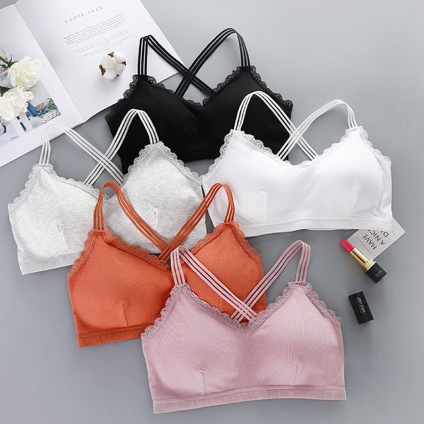 summer sport girl's chest wrapping underwear women sports vest beautiful straps chest pad anti-light sport underwear, White;black
summer sport girl's chest wrapping underwear women sports vest beautiful straps chest pad anti-light sport underwear, White;black