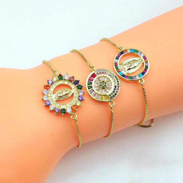rainbow virgin mary bracelet for women religious charm bangle bracelets irregular cubic zirconia round coin bracelet adjustable, Golden;silver
rainbow virgin mary bracelet for women religious charm bangle bracelets irregular cubic zirconia round coin bracelet adjustable, Golden;silver