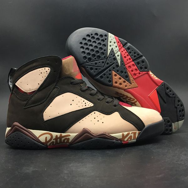 2019 patta x 7 og sp mens basketball shoes shimmer 7s multi color tough red-velvet brown crimson sports sneakers with box
2019 patta x 7 og sp mens basketball shoes shimmer 7s multi color tough red-velvet brown crimson sports sneakers with box