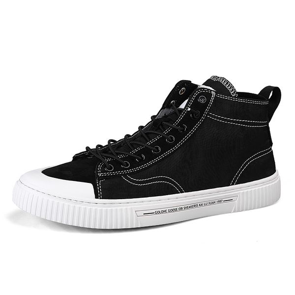 high men sneaker mens wear lace up canvas skate shoes 2020 trend new young men shoes sneakers canvas leisure shoes, Black
high men sneaker mens wear lace up canvas skate shoes 2020 trend new young men shoes sneakers canvas leisure shoes, Black