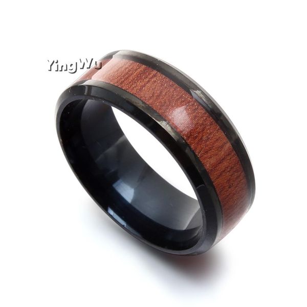 8mm band ring stainless steel wood ring men's stainless steel finger inlaid size 7-11, Slivery;golden
8mm band ring stainless steel wood ring men's stainless steel finger inlaid size 7-11, Slivery;golden