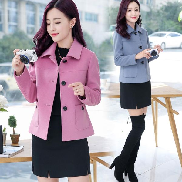 selling 2019 autumn new korean short jacket women coat casual slim slimming wild woolen coat temperament fashion, Black
selling 2019 autumn new korean short jacket women coat casual slim slimming wild woolen coat temperament fashion, Black