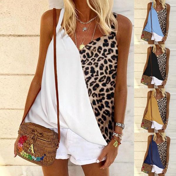 fashion leopard tank patchwork strappy v-neck womens tshirt camisole casual summer ladies vest female blusas, White
fashion leopard tank patchwork strappy v-neck womens tshirt camisole casual summer ladies vest female blusas, White