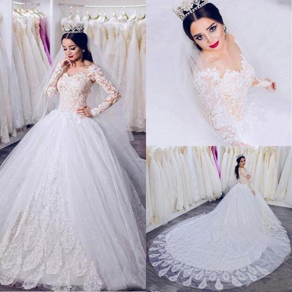 arabic dubai lace wedding dresses 2020 gorgeous ball gown long sleeve vestido de novia tulle chapel train wedding bridal gowns al5424, White
arabic dubai lace wedding dresses 2020 gorgeous ball gown long sleeve vestido de novia tulle chapel train wedding bridal gowns al5424, White