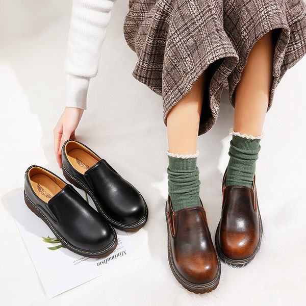 errfc new arrival womens casual shoes slip on round toe oxford shoes for girls flat platform ladies zapatos brown 35-40, Black
errfc new arrival womens casual shoes slip on round toe oxford shoes for girls flat platform ladies zapatos brown 35-40, Black