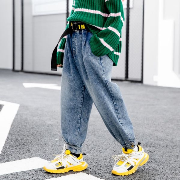 hzirip 2020 spring girl denim pants solid loose kids jeans elastic high waist student casual trousers for teenagers 4-17 years, Blue
hzirip 2020 spring girl denim pants solid loose kids jeans elastic high waist student casual trousers for teenagers 4-17 years, Blue