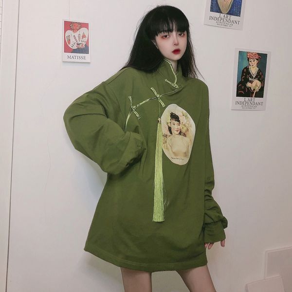 sweatshirts fashion brand womens hoodies and pullover print button stand vintage style autumn new women's clothing ladies hot, Black
sweatshirts fashion brand womens hoodies and pullover print button stand vintage style autumn new women's clothing ladies hot, Black