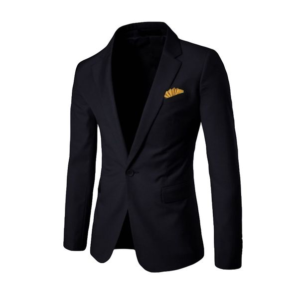 men's blazer masculino stylish casual solid blazer men business wedding party outwear coat suit slim fit blaser masculino, White;black
men's blazer masculino stylish casual solid blazer men business wedding party outwear coat suit slim fit blaser masculino, White;black