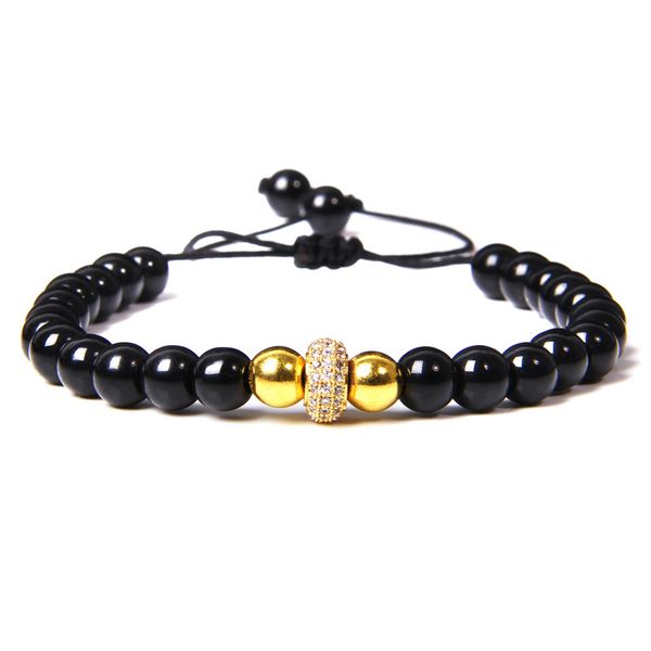 men braided bracelet 6mm natural black onyx beads bracelet fashion adjustable cz metal round wheel charm jewelry gifts
men braided bracelet 6mm natural black onyx beads bracelet fashion adjustable cz metal round wheel charm jewelry gifts
