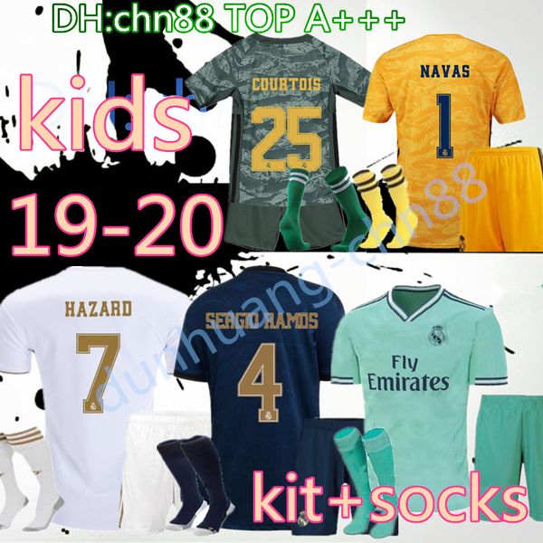 goalkeeper kids 19 20 real madrid soccer jerseys 2019 2020 hazard benzema modric isco asensio camiseta de futbol football shirts kit+socks, Black
goalkeeper kids 19 20 real madrid soccer jerseys 2019 2020 hazard benzema modric isco asensio camiseta de futbol football shirts kit+socks, Black