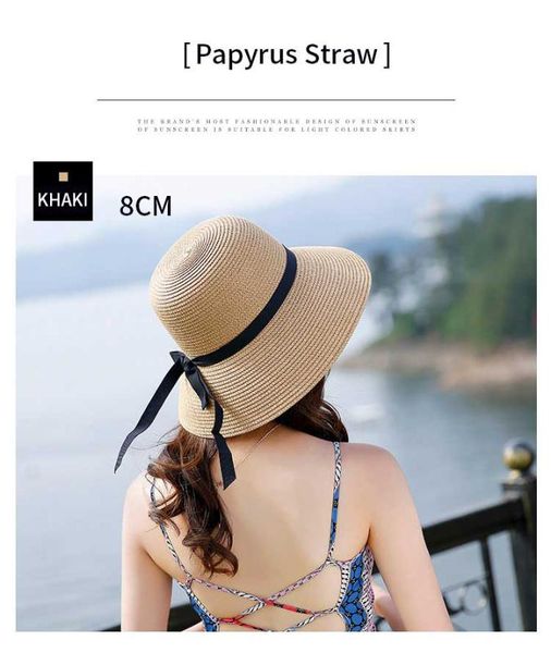 women's hatsummer wide brim straw hats big sun hats uv protection panama  floppy beach ladies bow hat chapeau femme, Blue;gray
women's hatsummer wide brim straw hats big sun hats uv protection panama  floppy beach ladies bow hat chapeau femme, Blue;gray
