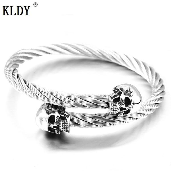 kldy viking skul bracelets stainless steel bracelet bangle for men skull cable bangle norse viking gothic quality men's jewelry, Black
kldy viking skul bracelets stainless steel bracelet bangle for men skull cable bangle norse viking gothic quality men's jewelry, Black