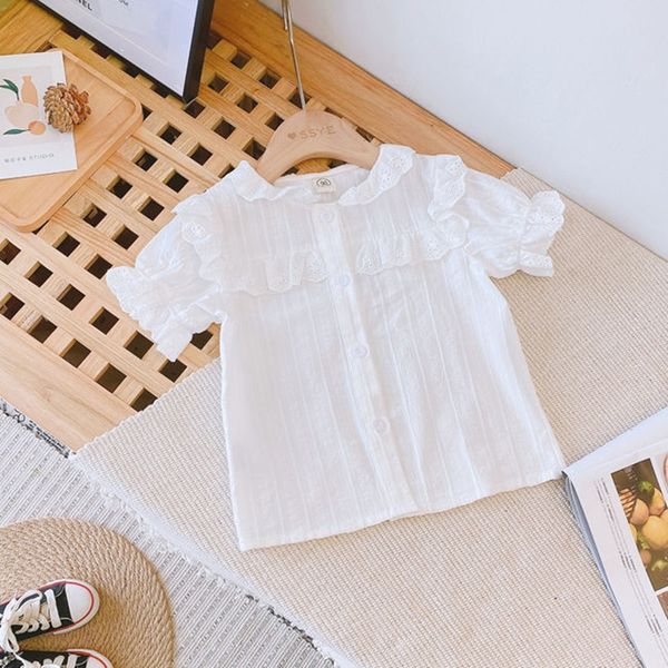 pqedz children's baby summer clothes 2020 pure cotton white girl's foreign style children's clothing shirt short-sleeved shir, White;black
pqedz children's baby summer clothes 2020 pure cotton white girl's foreign style children's clothing shirt short-sleeved shir, White;black