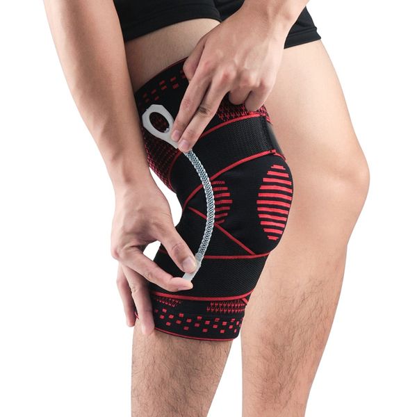 1 pc patella knee protector brace silicone spring knee pads basketball knitted compression elastic sleeve support sports p, Black;gray
1 pc patella knee protector brace silicone spring knee pads basketball knitted compression elastic sleeve support sports p, Black;gray