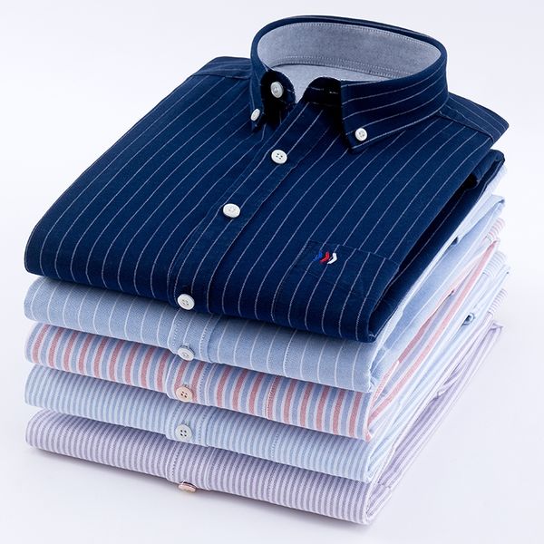 men's oxford 100% cotton fashion stripe casual long sleeve shirts retro style design men's dress shirts blouse, White;black
men's oxford 100% cotton fashion stripe casual long sleeve shirts retro style design men's dress shirts blouse, White;black