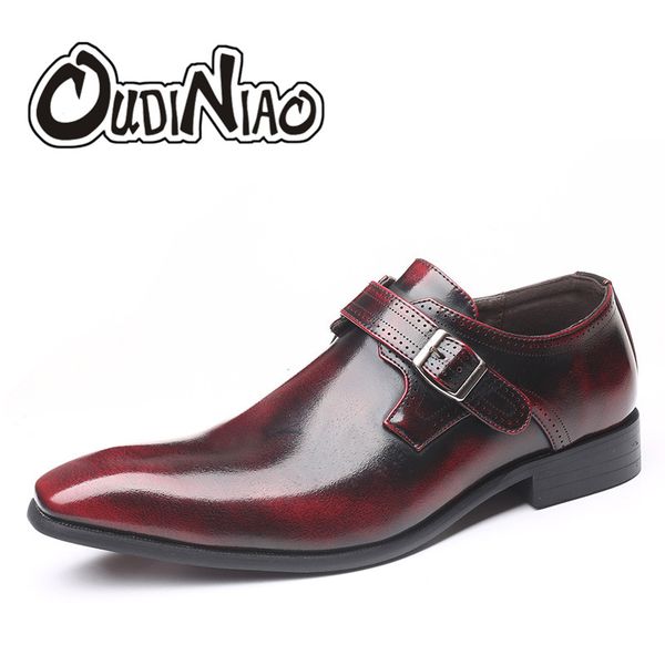 oudiniao british pointed toe men shoes single buckle brogues brush mens shoes casual large sizes fashion party dress, Black
oudiniao british pointed toe men shoes single buckle brogues brush mens shoes casual large sizes fashion party dress, Black