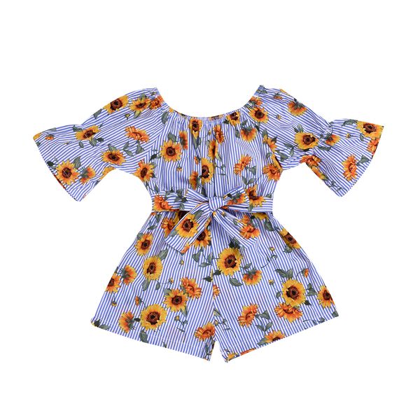 2019 Toddler Kids Baby Girl Romper Clothes Cotton Blue Striped Sunflower Short Sleeve Summer Jumpsuit Costume Clothing Outfits
2019 Toddler Kids Baby Girl Romper Clothes Cotton Blue Striped Sunflower Short Sleeve Summer Jumpsuit Costume Clothing Outfits