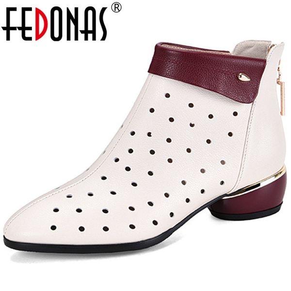 fedonas 2020 quality fashion women sping autumn short boots classis genuine leather boots party shoes woman breathale, Black
fedonas 2020 quality fashion women sping autumn short boots classis genuine leather boots party shoes woman breathale, Black