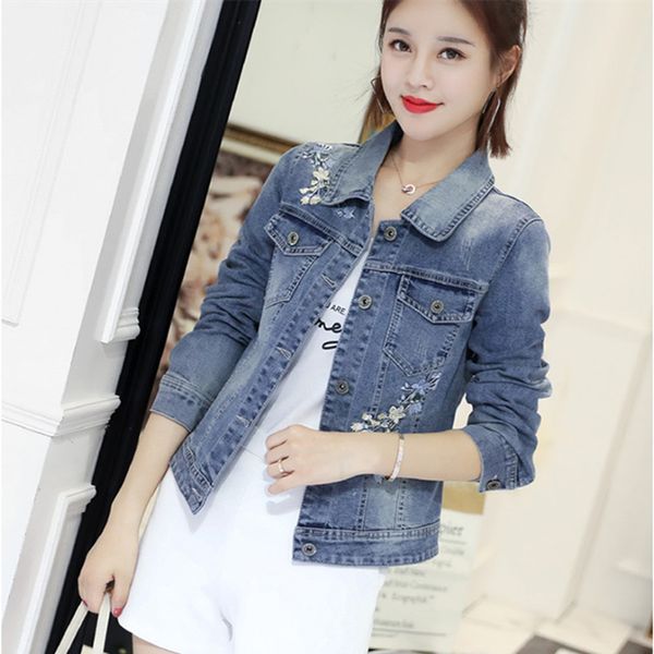 2019 jeans jacket women korean plus size coat denim jacket embroidery coats and jackets women chaqueta mujer 30893 kj2335, Black;brown
2019 jeans jacket women korean plus size coat denim jacket embroidery coats and jackets women chaqueta mujer 30893 kj2335, Black;brown