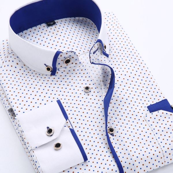 fashion print men long sleeve shirt camisas para hombre formal design fabric soft comfortable men dress shirt slim fit sh244, White;black
fashion print men long sleeve shirt camisas para hombre formal design fabric soft comfortable men dress shirt slim fit sh244, White;black