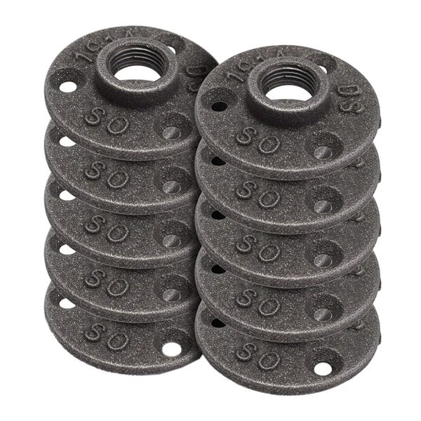 shgo 10 pack 3/4 inch black floor flange cast iron pipe fittings industrial pipe flanges, decorative fitting fit for
shgo 10 pack 3/4 inch black floor flange cast iron pipe fittings industrial pipe flanges, decorative fitting fit for