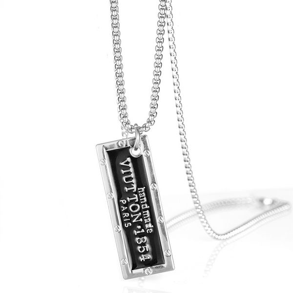 2019 rushed collares choker not rub off hip-hop personality steel necklaces and to foster pendant hipster accessories, Silver
2019 rushed collares choker not rub off hip-hop personality steel necklaces and to foster pendant hipster accessories, Silver