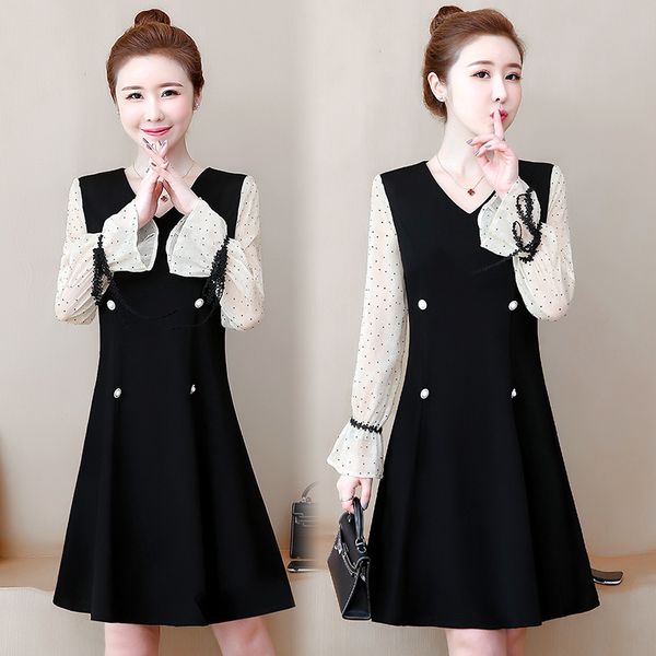 fashion large size women's dress women's 2019 autumn new style fat mm elegant sweet mid-length long sleeve base skirt, Red
fashion large size women's dress women's 2019 autumn new style fat mm elegant sweet mid-length long sleeve base skirt, Red