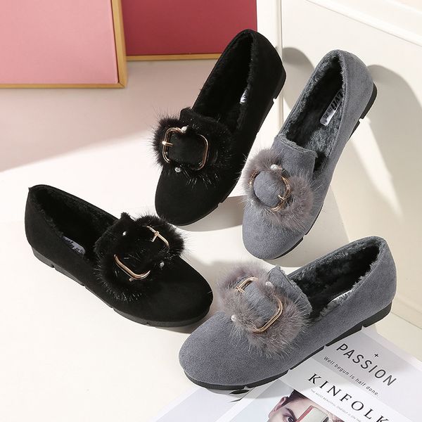 round toe winter shoes women casual female sneakers loafers with fur slip-on new slip on big size rubber plush lace-up leisure, Black
round toe winter shoes women casual female sneakers loafers with fur slip-on new slip on big size rubber plush lace-up leisure, Black