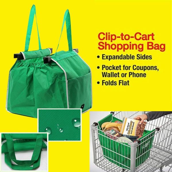 reusable large non-woven trolley clip-to-cart bag grocery shopping foldable tote storage bag organizer green eco cloth bag
reusable large non-woven trolley clip-to-cart bag grocery shopping foldable tote storage bag organizer green eco cloth bag