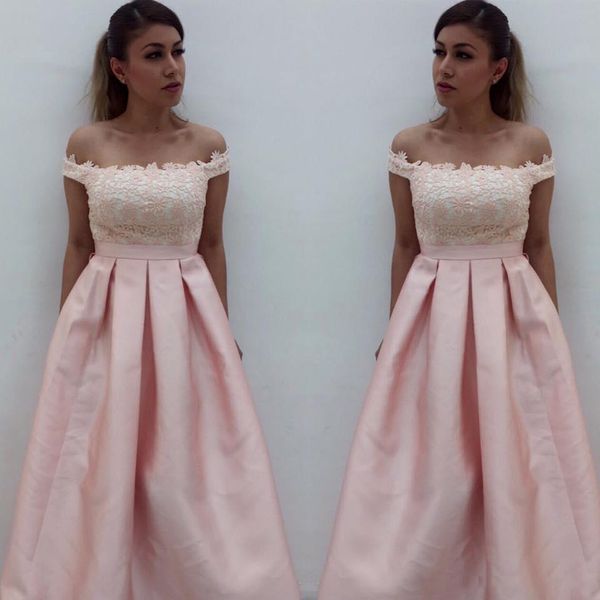 blush lace prom dresses off shoulders a line satin ruched pleated with sleeves party pageant evening dress formal gown, Black
blush lace prom dresses off shoulders a line satin ruched pleated with sleeves party pageant evening dress formal gown, Black