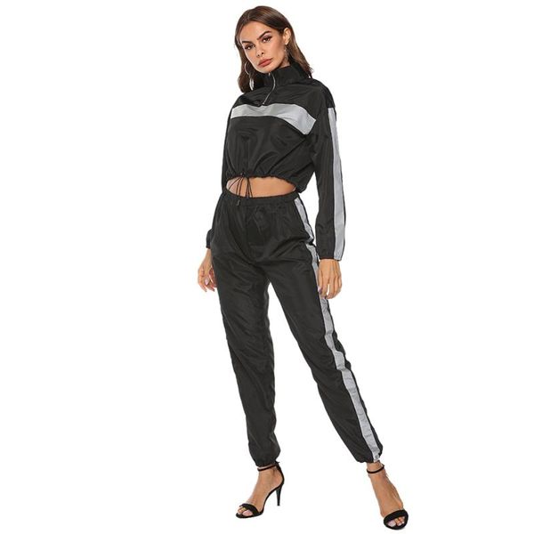 s-xxl women reflective jacket elastic drawstring set running outdoor sport coat long sleeve sports, Black;red
s-xxl women reflective jacket elastic drawstring set running outdoor sport coat long sleeve sports, Black;red